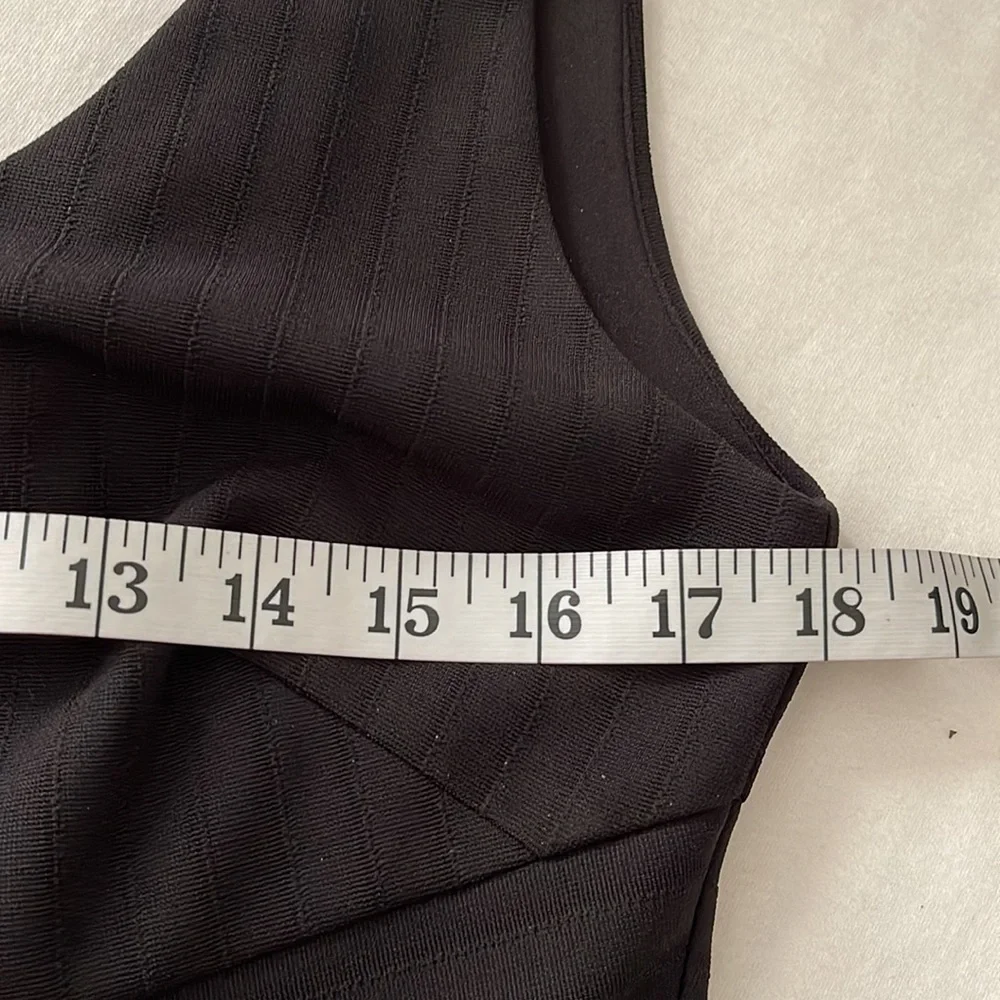 Ann Taylor Bandage Wrap Ribbed Tank Style  Little Black Dress  Size 8
